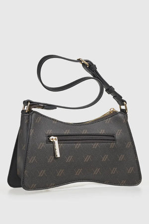 VERDE FASHION | Borsa a tracolla con stampa logo