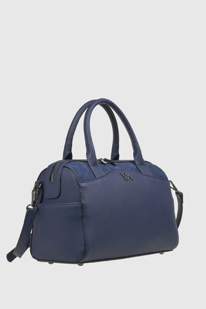 VERDE FASHION | Borsa bauletto dettaglio camoscio