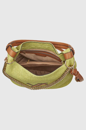 VERDE FASHION | Borsa a spalla con logo