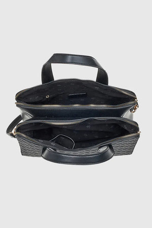 VERDE FASHION | Borsa doppia zip intrecciata