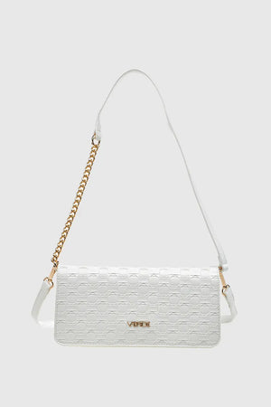 VERDE FASHION | Pochette intrecciata con patta