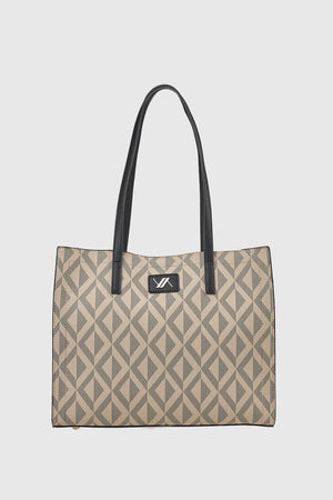 VERDE FASHION | Shopping bag motivo geometrico
