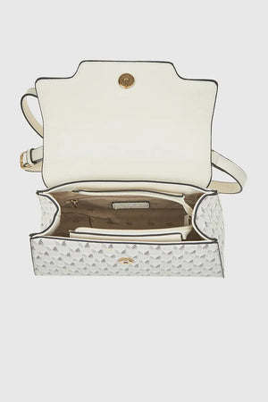 VERDE FASHION | Borsa a spalla motivo geometrico