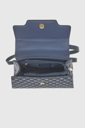 VERDE FASHION | Borsa a spalla motivo geometrico