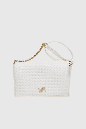 VERDE FASHION | Pochette ecopelle trama intrecciata