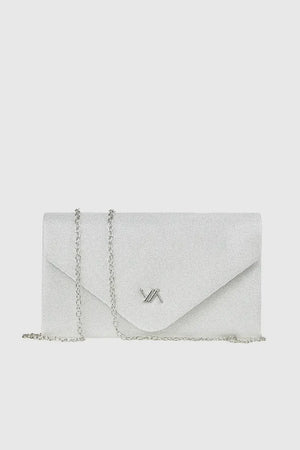VERDE FASHION | Pochette in raso con patta