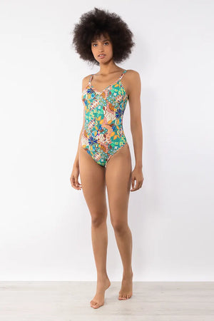 VERDISSIMA Mare | Costume intero estraibile Modern Jungle