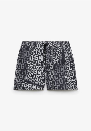 GCDS COSTUME ESSENTIALS MONOGRAM SWIMSHORTS da uomo