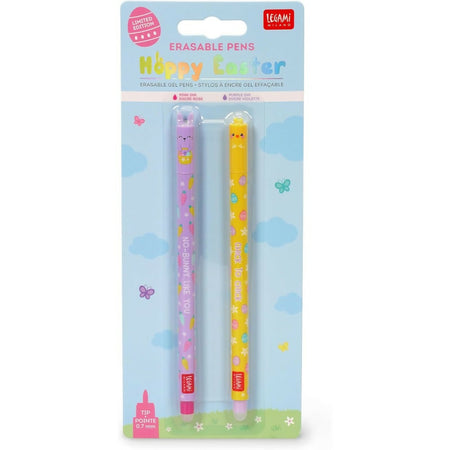 LEGAMI SET DI 2 PENNE GEL CANCELLABILI, EASTER EDITION, FELICE PASQUA