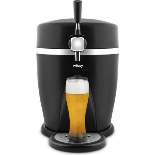 WEASY PINT568 - Erogatore birra 5L - Temperatura da 3 a 6C - 60W - Manico e vaschetta raccogligocce estraibile - Piedini antiscivolo