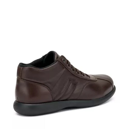 Frau uomo sneakers casual alta in pelle
