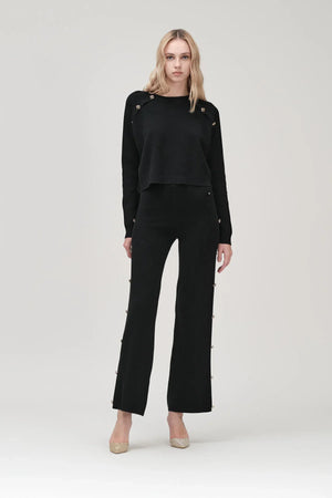 Completo in maglia con bottoni