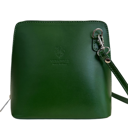Modarno Borsetta a tracolla in vera pelle utility 18x8x16 cm