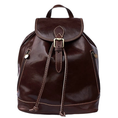 Modarno Zaino in Vera Pelle Made in Italy Vintage Fatto a Mano in Italia da Esperti Artigiani – Zaino Donna in Pelle Vera con Spallacci Regolabili e Tasca per Tablet
