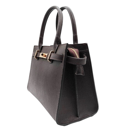 Modarno Borsa a mano e a tracolla "Gina"  in vera pelle 28x14x20cm