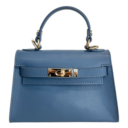 Modarno Borsetta donna "Kelly" in vera pelle Saffiano  21x8x14 cm