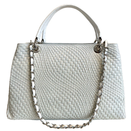 Modarno Borsa a mano da donna in vera pelle con tracolla 35x15x22 cm