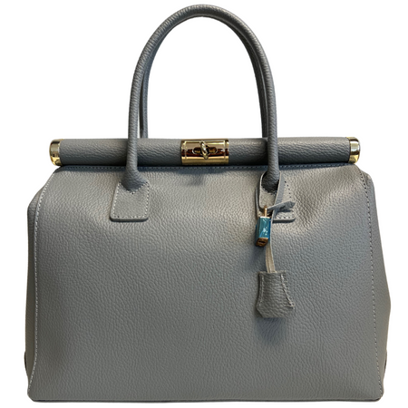 Modarno Handbag Borsa Donna a Mano Pelle con Tracolla Bauletto 35x28x16 cm