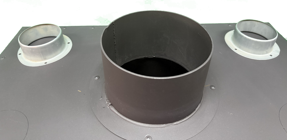 Camino a Legna Z4950 16 kw con griglia frontale x uscita aria calda