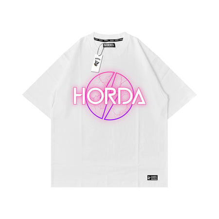 Y2K T shirt 100% Cotone Fucsia Horda Brand Streetwear