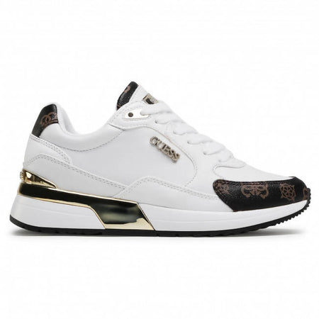 Guess Sneakers Nere Donna Scarpe Sportive Lacci Suola In Gomma Scarpa Fl5moxfal12 Casual Logo Sneaker Nera Fashion