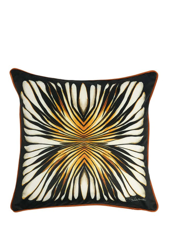 Cuscino Roberto Cavalli Ray Of Gold 40x40 in Velluto