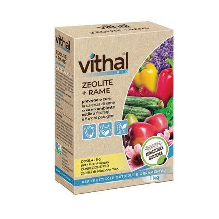 Zeolite + Rame Kg.1 Concime per Prevenire e Curare la Carenza di Rame Vithal