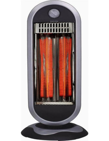 ZEPHIR STUFA A OSCILLANTE CARBONIO 450/900W NERO/GRIGIO ZCRB901