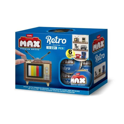 Set di costruzioni - ZURU - Retro - 221 pezzi - 6 design - Atmosfera nostalgica