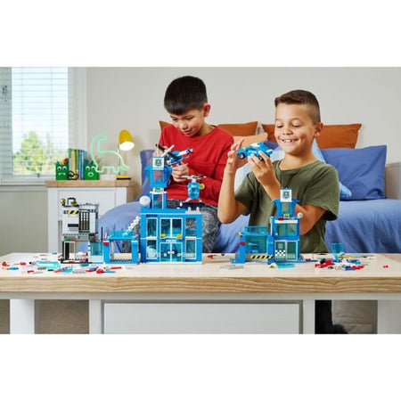 Set di costruzione - ZURU - Stazione di polizia (889 pezzi) - Costruisci il quartier generale della polizia con prigione e veicoli