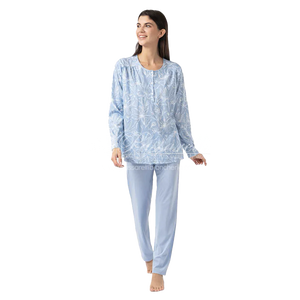 Zero Pigiamore Pigiama Estivo Maniche Lunghe da Donna 4342 2504S40