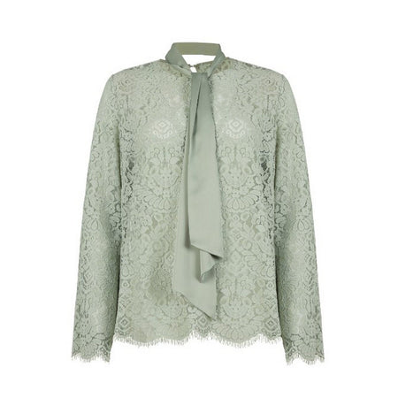 Dexterior bluse e camicie donna d.exterior - pizzo dentelle tunica sciarpa - verde da donna
