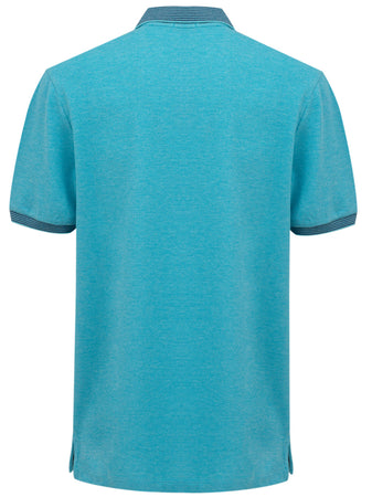 CANALI Polo Canali celeste manica corta da uomo