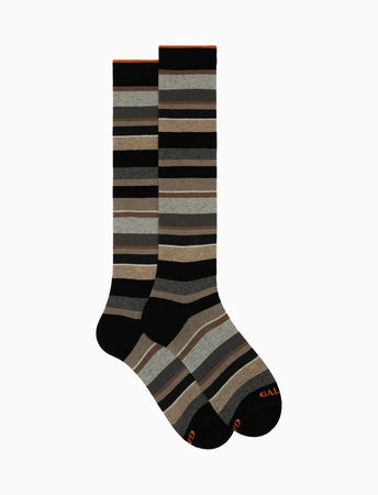 Gallo calze uomo lungo righe multicolor