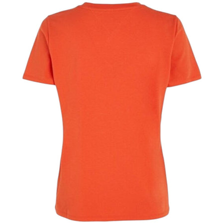 Tommy Hilfiger t-shirt arancio logo mini corp WW0WW37877 T-shirt Tommy Hilfiger