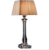 Abat-jour-classica-Illuminando-SOFIA-LU-G-LED-lampada-tavolo-acrilico-trasparente-paralume-plissettato-quadrato-tessuto-E27