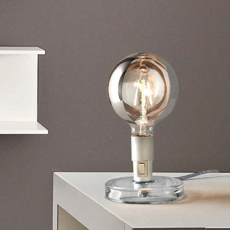 Abat-jour-Illuminando-BUGIA-E27-LED-lampada-tavolo-moderna-acrilico-bianco-nero-interruttore-interno