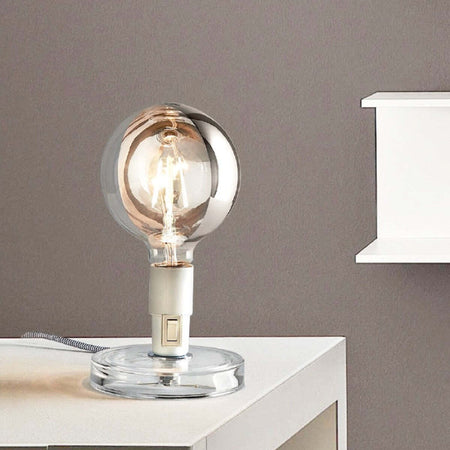 Abat-jour-Illuminando-BUGIA-E27-LED-lampada-tavolo-moderna-acrilico-bianco-nero-interruttore-interno