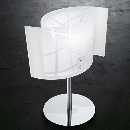 Abat-jour-moderna-Gea-Luce-NEREIDE-L-E14-LED-vetro-lampada-tavolo