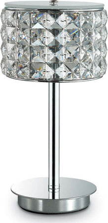 Abat-jour-moderna-Ideal-Lux-ROMA-TL1-114620-G9-LED-cristallo-vetro-lampada-tavolo