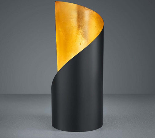 Abat-jour-moderna-Trio-litghting-FRANK-R50161032-E14-LED-metallo-lampada-tavolo-nero