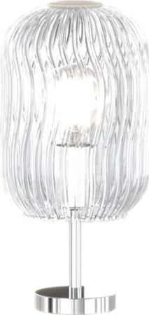 Abatjour-Contemporaneo-Tender-Metallo-Cromo-Vetro-Trasparente-1-Luce-E27