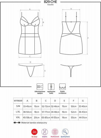 Abitino Rosso Con Mutandine Sexy Completo Erotico Obsessive Chemise & Thong S/M Salute e cura della persona/Erotismo e contraccezione/Abbigliamento erotico/Donna/Abiti Kondorama - Martinsicuro, Commerciovirtuoso.it