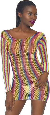 Abitino Sexy Elasticizzato Arcobaleno Rainbow Fishnet Mini Dress Multicolor Elasticizzato Arcobaleno Lingerie Intimo Sexy Salute e cura della persona/Erotismo e contraccezione/Abbigliamento erotico/Donna/Abiti Kondorama - Martinsicuro, Commerciovirtuoso.it