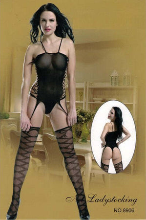 Abito-Sexy-Body-Con-Reggicalze-Lingerie-Intimo-Donna-Hot-Nero-Taglia-Unica-8906