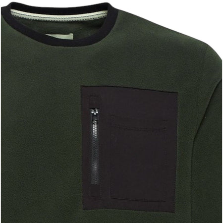 Blend felpa in pile verde 20715833