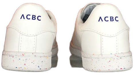 ACBC Sneaker uomo BIOMILAN bianca con dettaglio blu