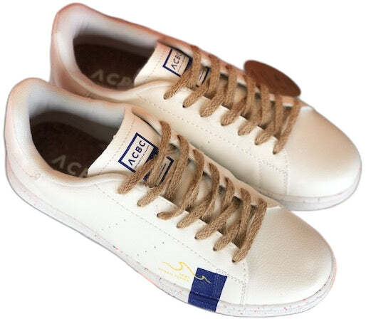 ACBC Sneaker uomo BIOMILAN bianca con dettaglio blu