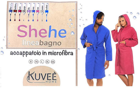 Accappatoio in Microfibra con Cappuccio Kuveè