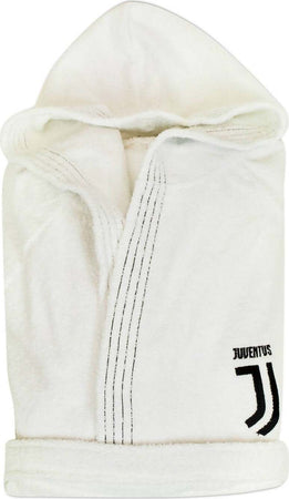 Accappatoio Spugna Juventus Accappatoio Uomo Bianco in Spugna Di Puro Cotone Con Cappuccio, Tasche E Cintura Logo Squadra Di Calcio Juve Moda/Uomo/Abbigliamento/Pigiami e abbigliamento da notte/Accappatoi Puleo Casa - Palermo, Commerciovirtuoso.it